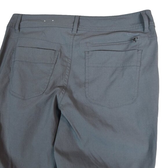 REI Stone Gray Outdoor Hiking Pants Women’s 4 Utility Travel Convertible Zip Off - Picture 4 of 9